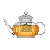 Fluted Glass Teapot with Tea Infuser